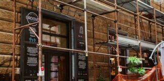 Genova, multa da 500 euro al Groove per l’insegna sulle impalcature groove Maddalena Genova