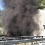 incendio galleria monte giugo autostrada A12