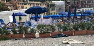 Santa Margherita Liguria, feste alcoliche sulle spiagge e tanta spazzatura santa Margherita, spazzatura, degrado, spiagge sporche, ragazzini ubriachi