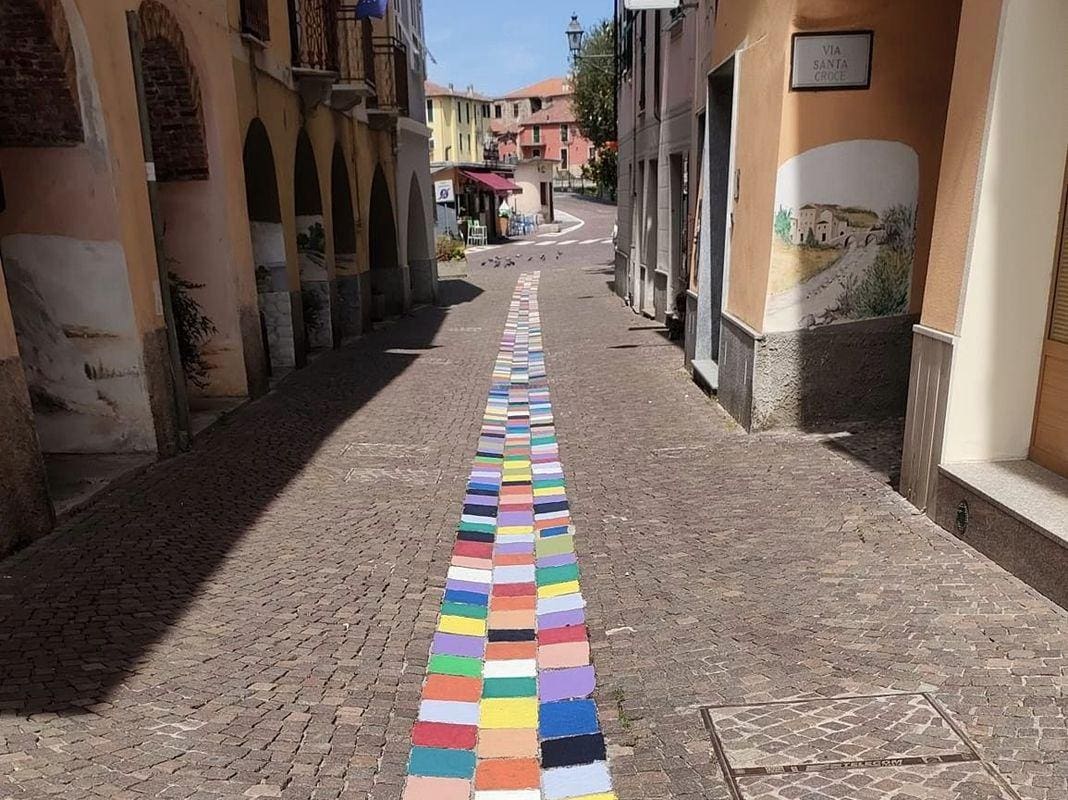 Carcare mosaico via Castellani