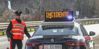 Taggia, precipita dal viadotto autostradale, indagini carabinieri auto incidente stradale