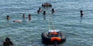 Disabilità, la spiaggia libera ex Capo Marina ha lo swim lift swim lift Capo marina