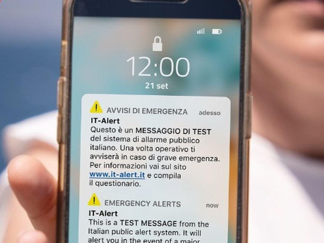 It-alert messaggio prova