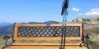 Panchina di ferro battuto in cima al Monte Penna, risolto il mistero monte Penna panchina ricordo
