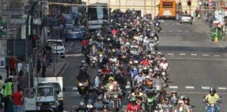 Genova, motoraduno per la benedizione dei caschi alla Madonna della Guardia motoraduno benedizione caschi Madonna della Guardia Genova