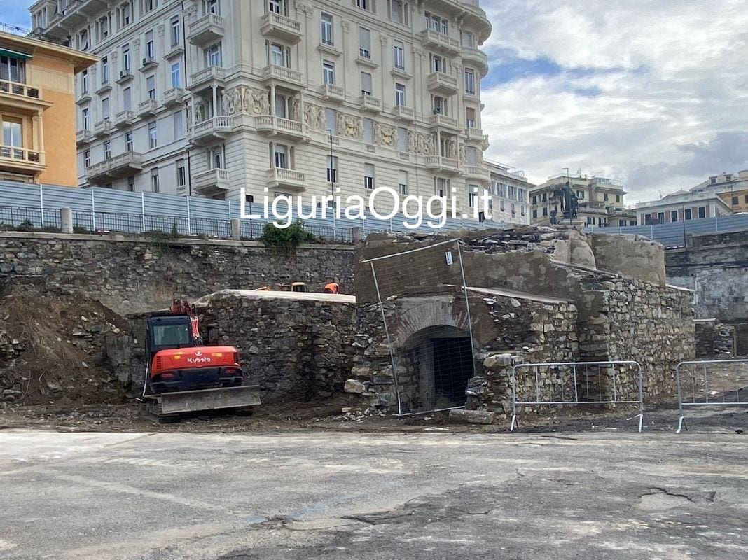 Batteria della Cava resti Carignano Genova