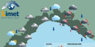 Meteo Liguria, in arrivo la prima perturbazione, Allerta Gialla per temporali meteo Liguria 18 ottobre 2023