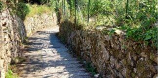 Camogli, fatale per un turista di 76 anni la scalinata per San Rocco scalinata Camogli San Rocco