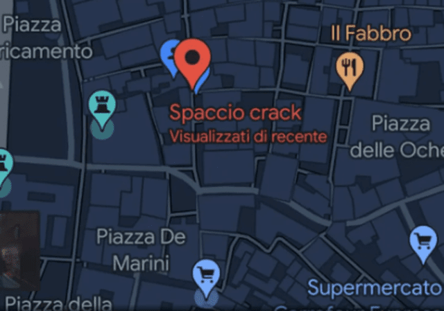 spaccio droga Genova Google maps