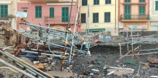 Camogli, mareggiata distrugge passerella per disabili della Lega Navale, l’appello Camogli Lega Navale Club Vela danni mareggiata