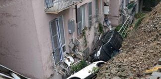 Frana a Castelletto, auto rimosse senza avviso in via Acquarone Frana Castelletto 9 novembre 2023