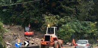 Maltempo in Liguria, a Pietra Bissara statale 35 a senso unico alternato per frana Pietra Bissara frana Isola del Cantone 2 novembre 2023