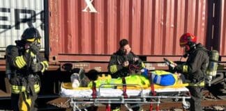 Voltri, allarme sversamento sostanze tossiche sulla ferrovia, era un’esercitazione Voltri esercitazione vigili fuoco emergenza ferrovia
