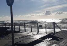 Mareggiata a Genova, a Voltri danneggiata ancora la passeggiata a mare Voltri passeggiata Bruzzone mareggiata 3 novembre 2023