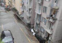 Maltempo Genova, frana in via Cabrini a Castelletto