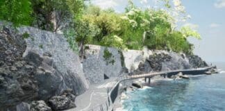 Rapallo, polemiche sul progetto per la passeggiata Prelo-Trelo Passeggiata Prelo -Trelo Rapallo rendering