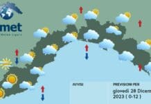Meteo Liguria, ancora nuvole basse e piovaschi meteo Liguria 28 dicembre 2023