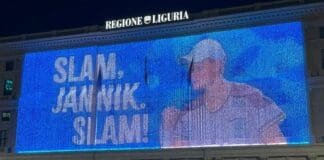 Jannik Sinner, il palazzo della Regione Liguria celebra la vittoria Jannik Sinner Regione Liguria
