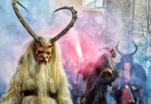 Suvero, Krampus per la prima volta in Liguria al Carnevale dei belli e brutti Krampus Alfagor