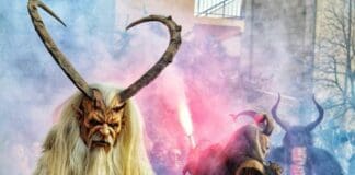 Suvero, Krampus per la prima volta in Liguria al Carnevale dei belli e brutti Krampus Alfagor