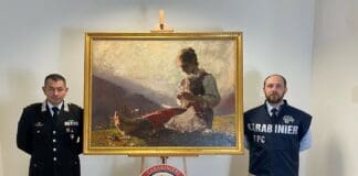 Rapallo, carabinieri recuperano e restituiscono dipinto rubato nel 1988 quadro rubato Eugenio Prati Rapallo
