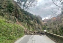 Maltempo in Liguria, ancora strade bloccate per frane e smottamenti Mele, frana Acquasanta 7 gennaio 2024
