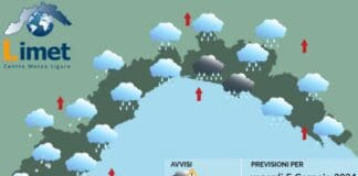 Meteo Liguria, in arrivo piogge intense e neve sulle alture meteo Liguria 5 gennaio 2024