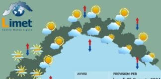 Meteo Liguria, in arrivo aria umida, clima più mite ma tornano le nuvole Meteo Liguria 22 gennaio 2024