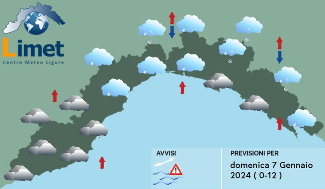 Meteo Liguria 7 gennaio 2024