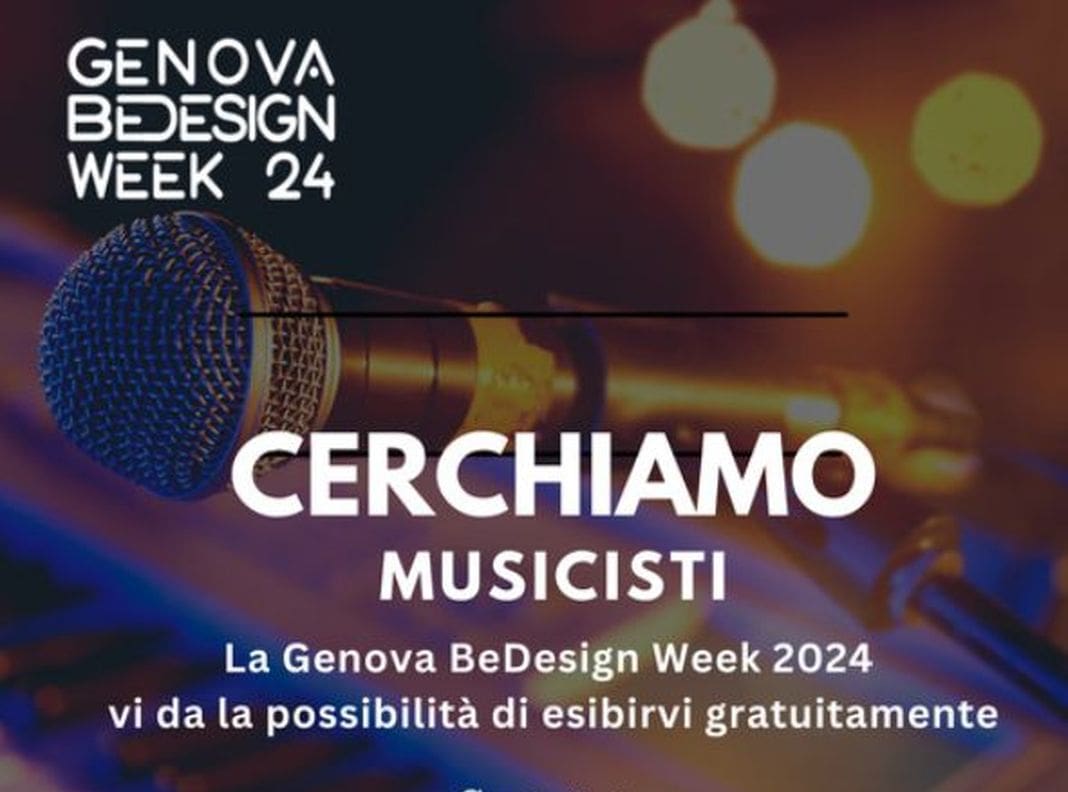 Bedesign week Genova musicisti gratis