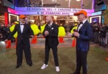 Sanremo2024, John Travolta balla il ballo del qua-qua, Fiorello: la tua carriera finisce qui John Travolta sanremo 2024