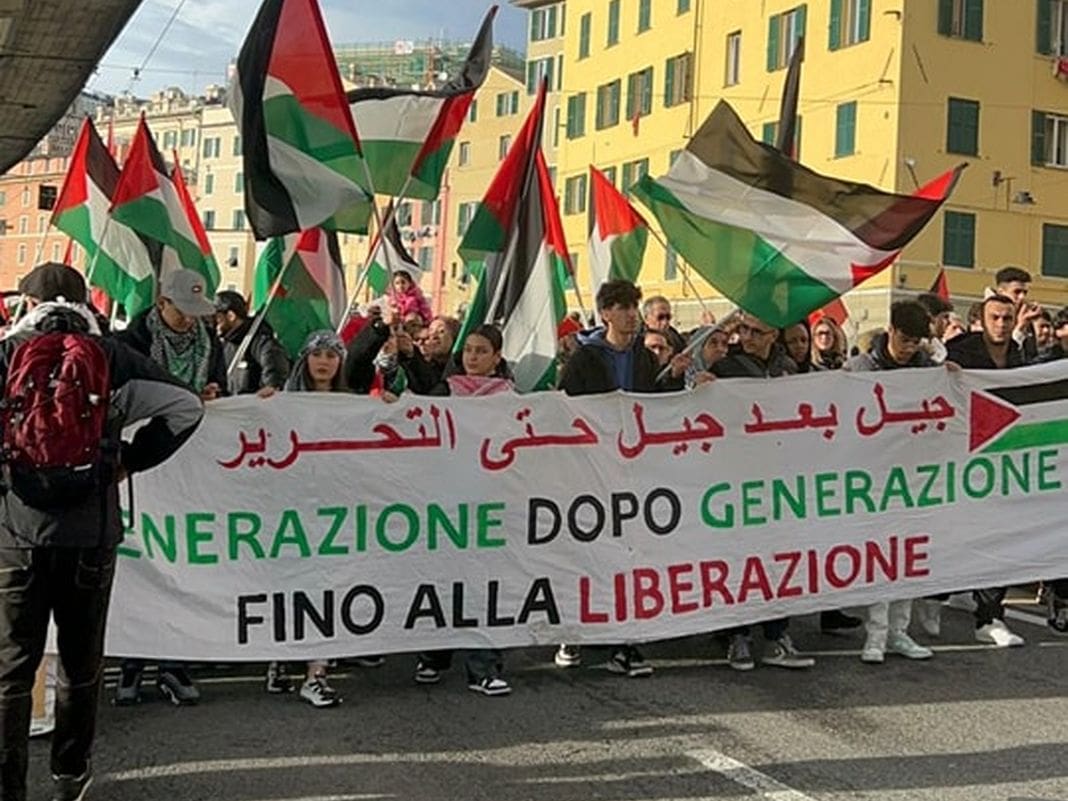 Palestina manifestazione Genova