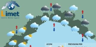 Meteo Liguria, ancora pioggia freddo, nuovo peggioramento domenica meteo Liguria 23 febbrao 2024