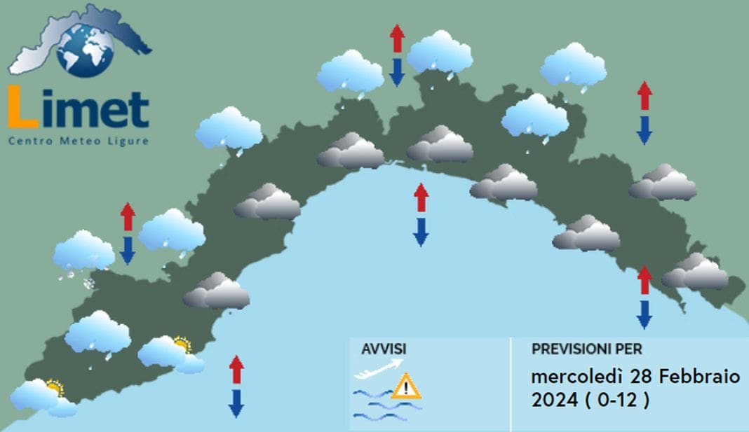 Meteo Liguria 28 febbraio 2024