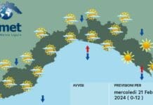 Meteo Liguria, ultima giornata di sole e poi tornano nuvole e pioggia meteo Liguria 21 febbraio 2024