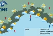 Meteo Liguria, ancora tempo stabile e temperature sopra la media stagionale meteo Liguria 15 febbraio 2024