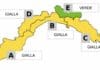 allerta gialla verde maltempo Liguria