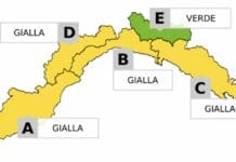 allerta gialla verde maltempo Liguria