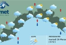 Meteo Liguria, in arrivo un nuovo forte peggioramento Meteo Liguria 26 marzo 2024