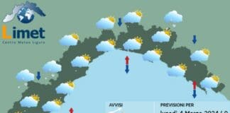 Meteo Liguria, inizio settimana in miglioramento ma resta l’instabilità Meteo Liguria 4 marzo 2024