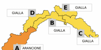 Allerta Gialla per maltempo in Liguria, domani diventerà Arancione