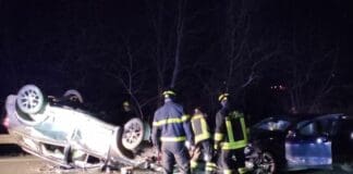 San Colombano, grave incidente e un’auto ribaltata incidente San Colombano Certenoli
