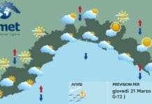 Meteo Liguria, tornano ad aumentare le nuvole, peggiora nel week end Meteo Liguria 21 marzo 2024