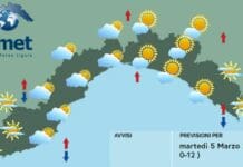 Meteo Liguria, ancora instabilità con peggioramento nel pomeriggio Meteo Liguria 5 marzo 2024