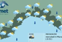 Meteo Liguria, ancora instabilità, piovaschi e freddo Meteo Liguria 6 marzo 2024