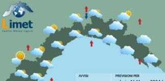 Meteo Liguria, ancora cielo nuvoloso e isolati piovaschi meteo Liguria 16 marzo 2024