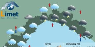 Meteo Liguria, temporali e vento forte sulla Liguria di centro e levante meteo Liguria 28 marzo 2024