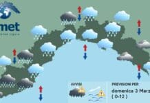 Meteo Liguria, arrivano pioggia e neve con vento forte e mareggiate meteo Liguria 3 marzo 2024