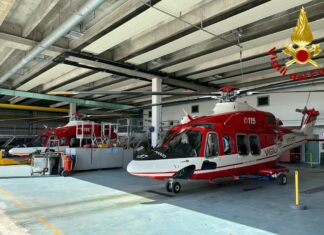 elicottero vigili del fuoco Genova nuovo