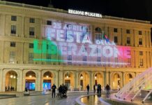 25 aprile, sul palazzo della Regione Liguria le frasi per la Festa della Liberazione Festa della Liberazione palazzo Regione Liguria